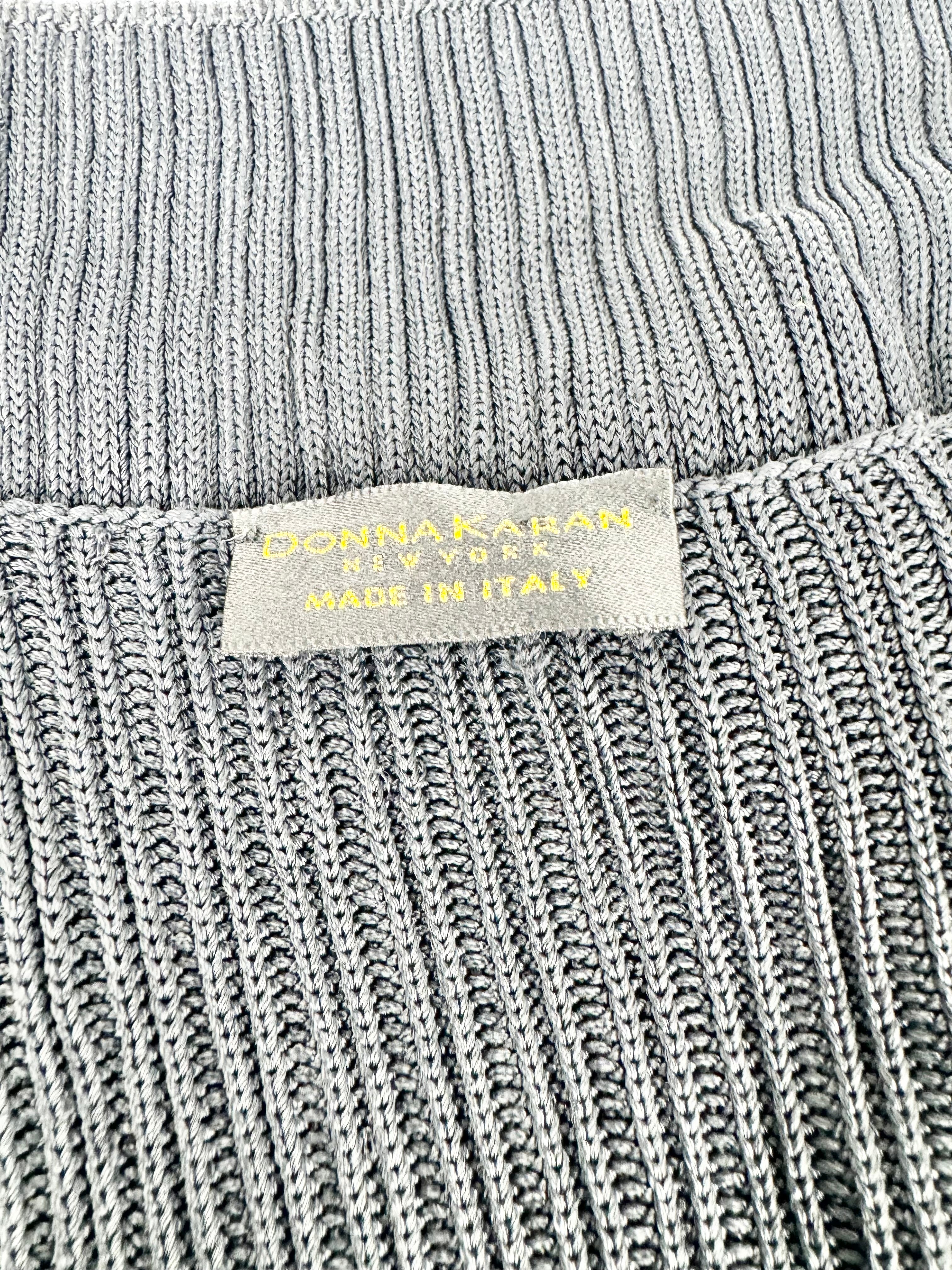 90s Donna Karen New York Black Knit Singlet - AU6/8