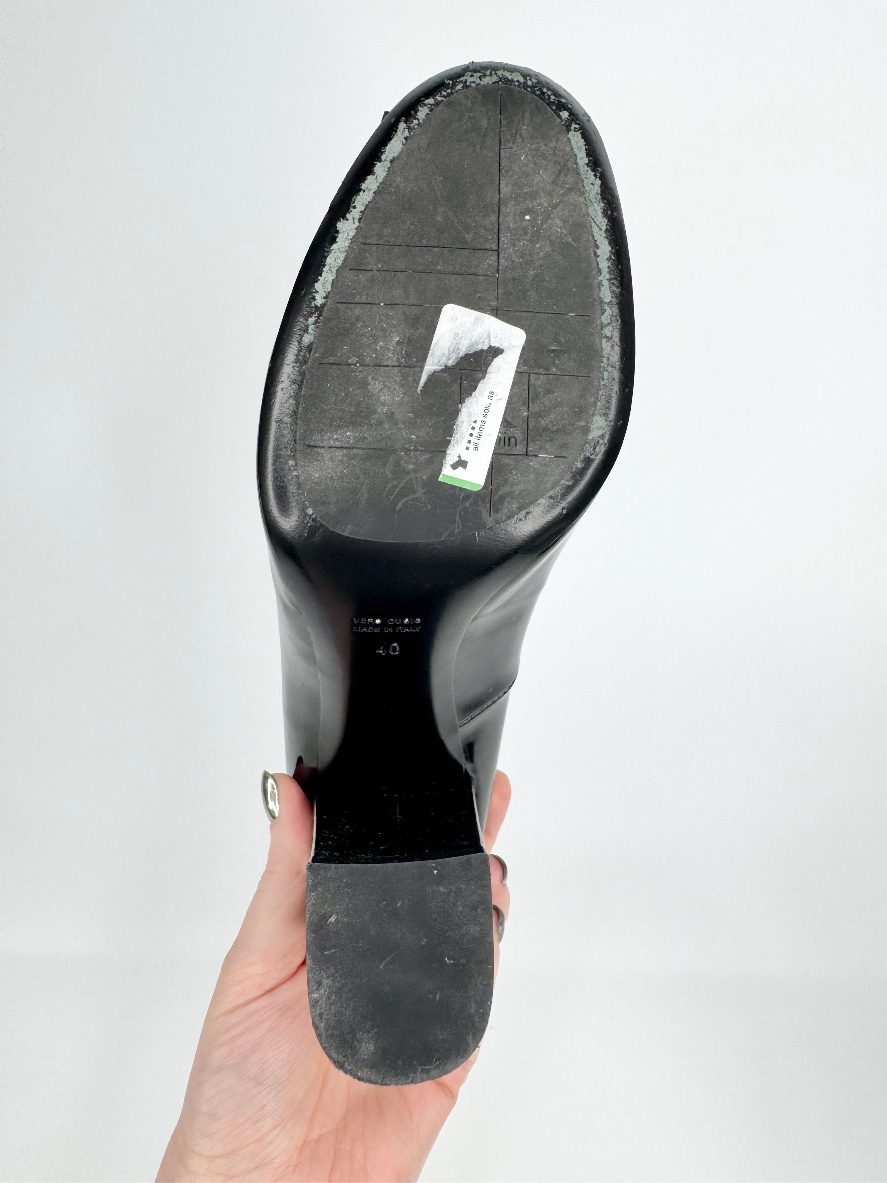 Francois Pinet Black Patent Leather Pumps - EU40