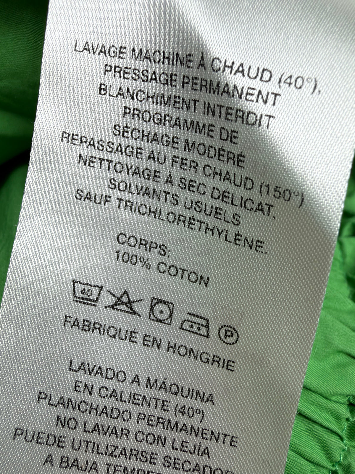 Nanushka Spring Green Lightweight Poplin Cotton 'Megan' Shorts - AU12/14