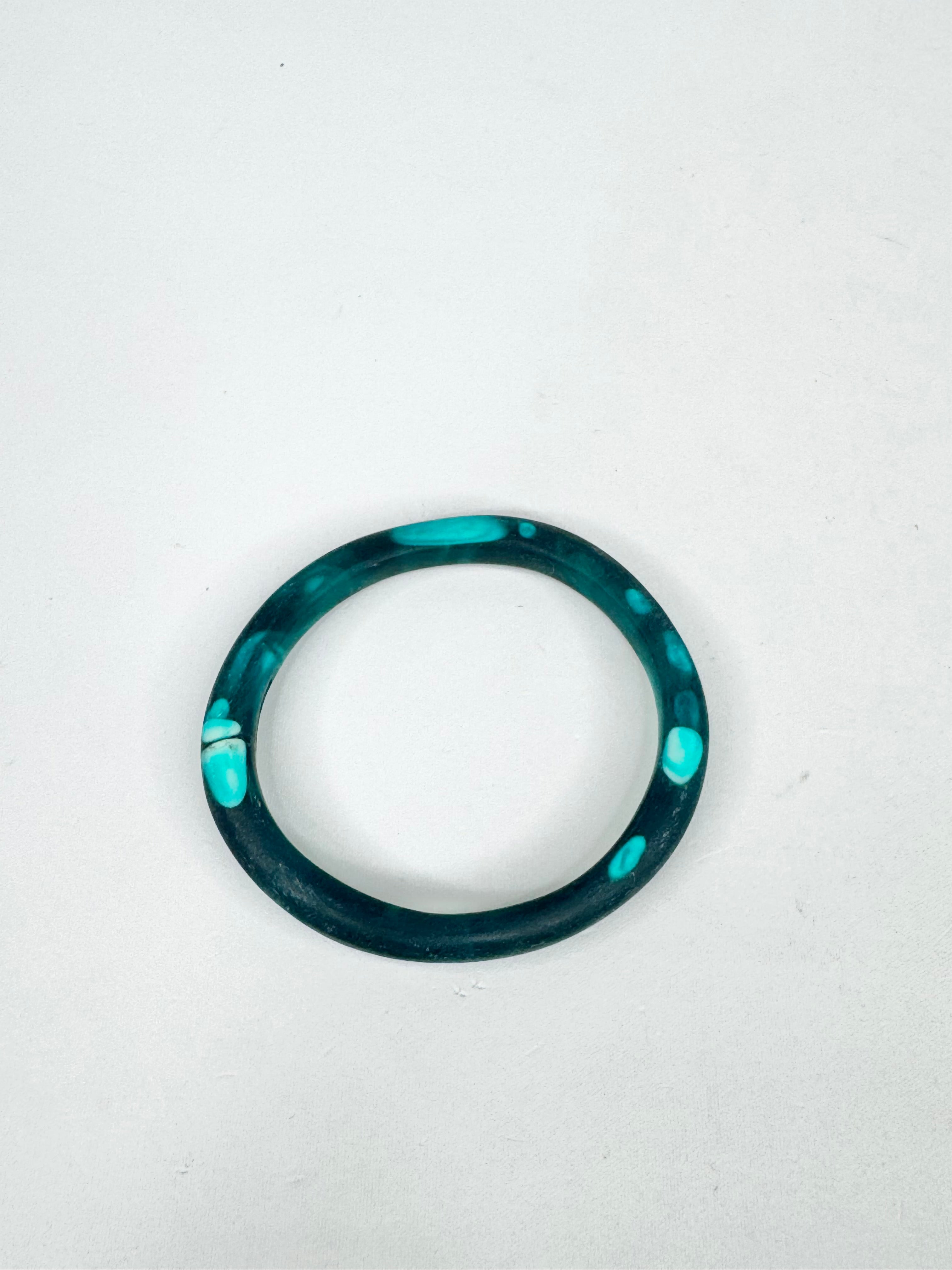 MFW Dinosaur Designs Green Bangle