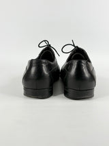 Peter Jackson Black Leather Derby Shoes - EU46