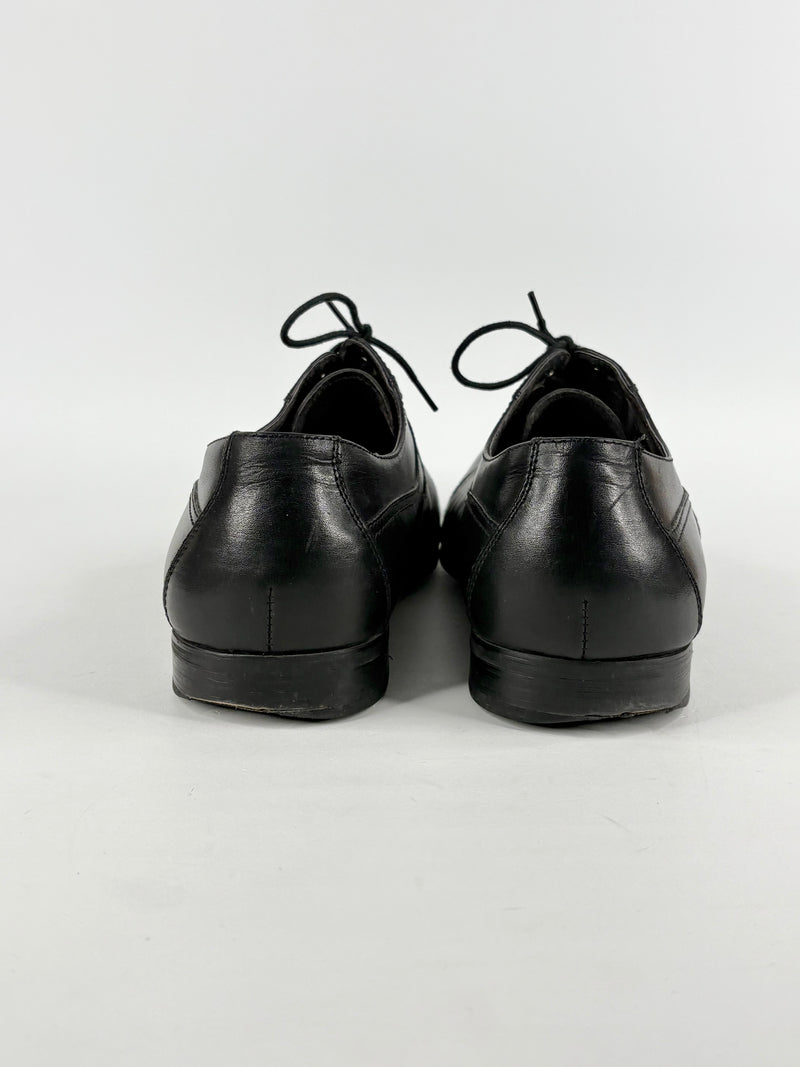 Peter Jackson Black Leather Derby Shoes - EU46