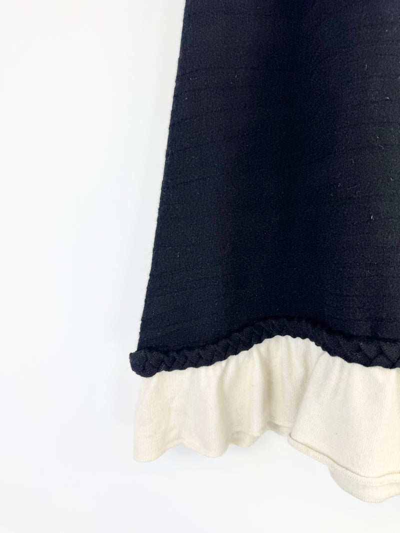 Viceta Wang Black & White Wool Skirt NWT - AU6