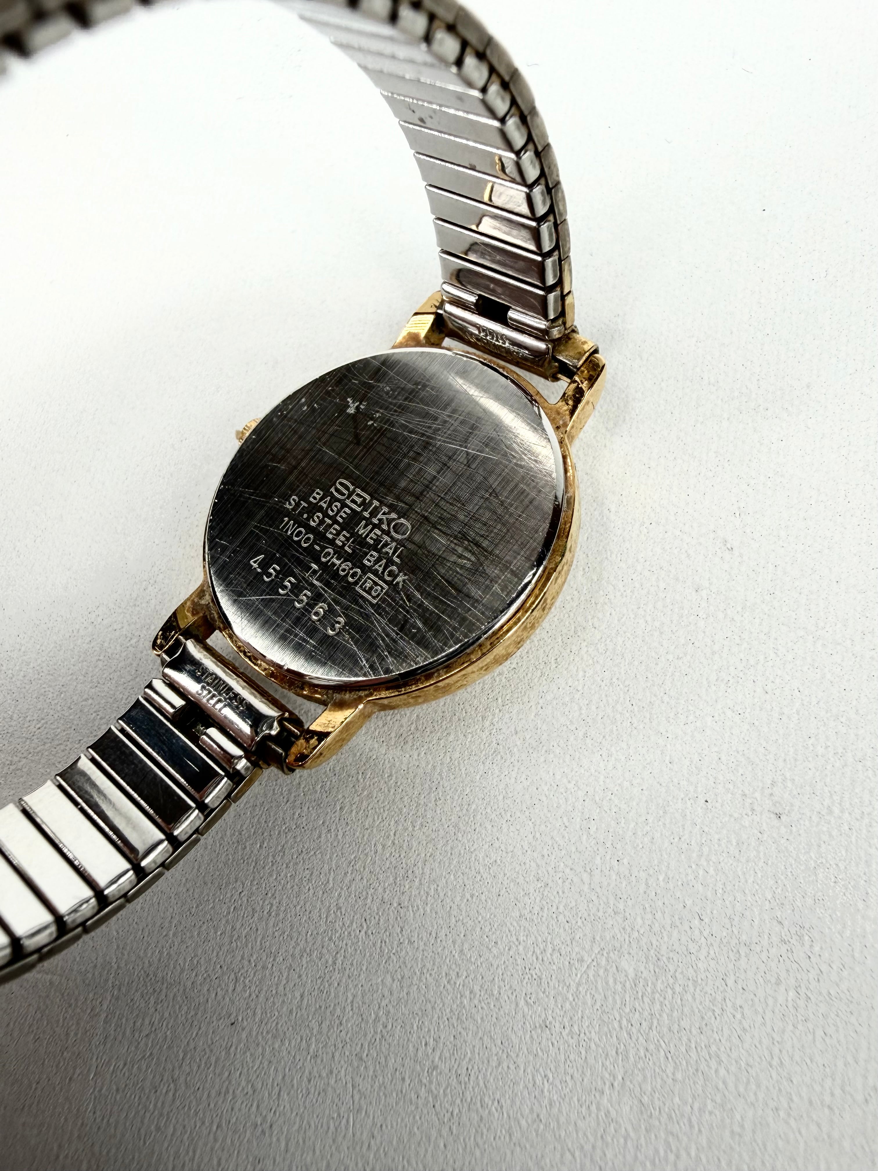 Vintage Seiko Gold Toned Quartz Watch in Case