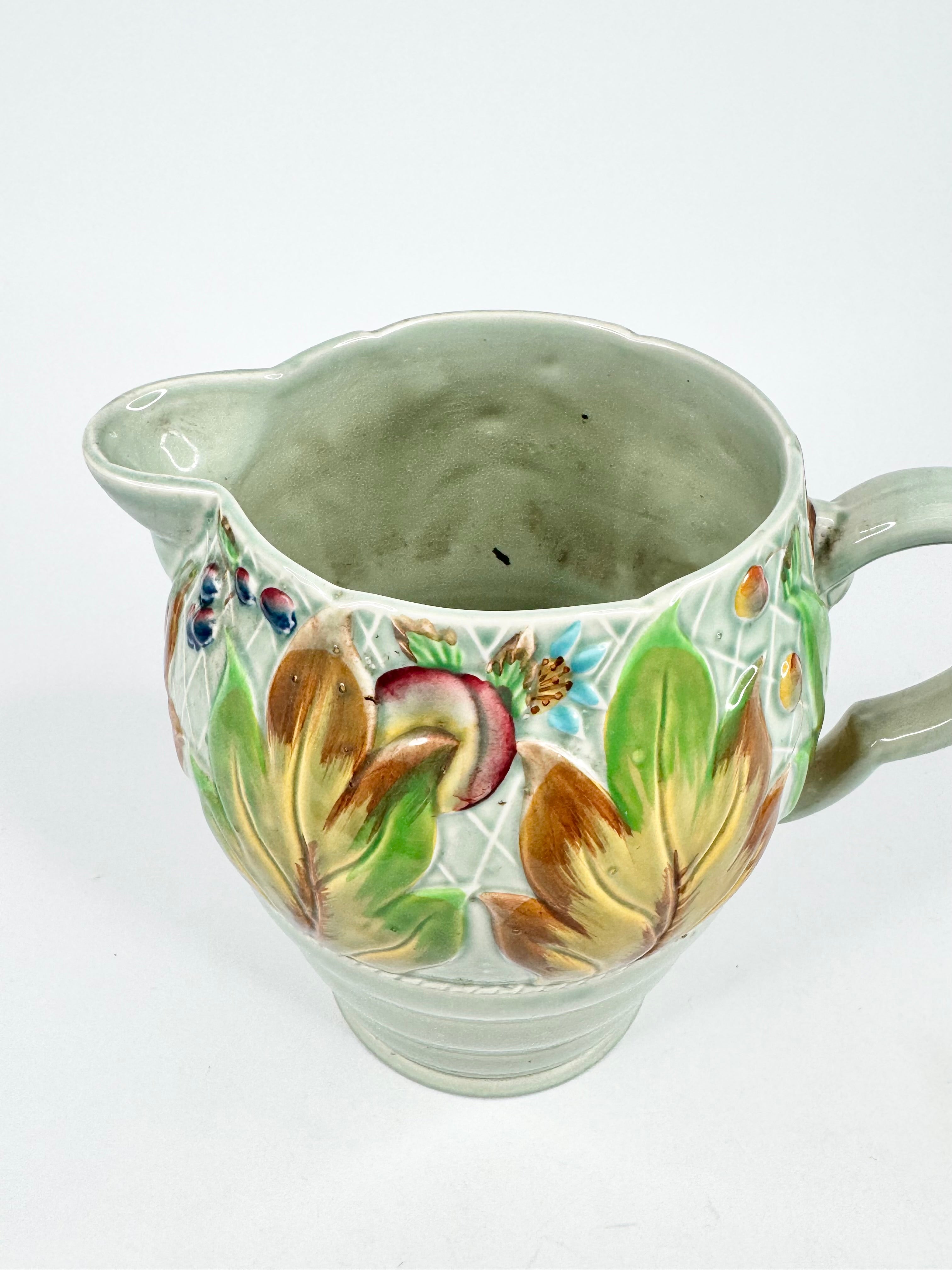 Vintage 1935 Clarice Cliff Celadon Glazed Ceramic Jug