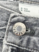 Helmut Lang Washout Dark Blue Straight-Leg Denim Jeans - W36