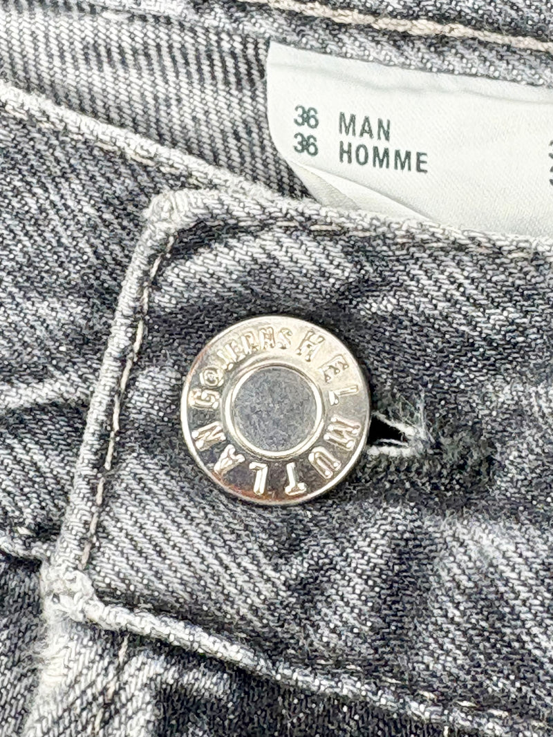 Helmut Lang Washout Dark Blue Straight-Leg Denim Jeans - W36