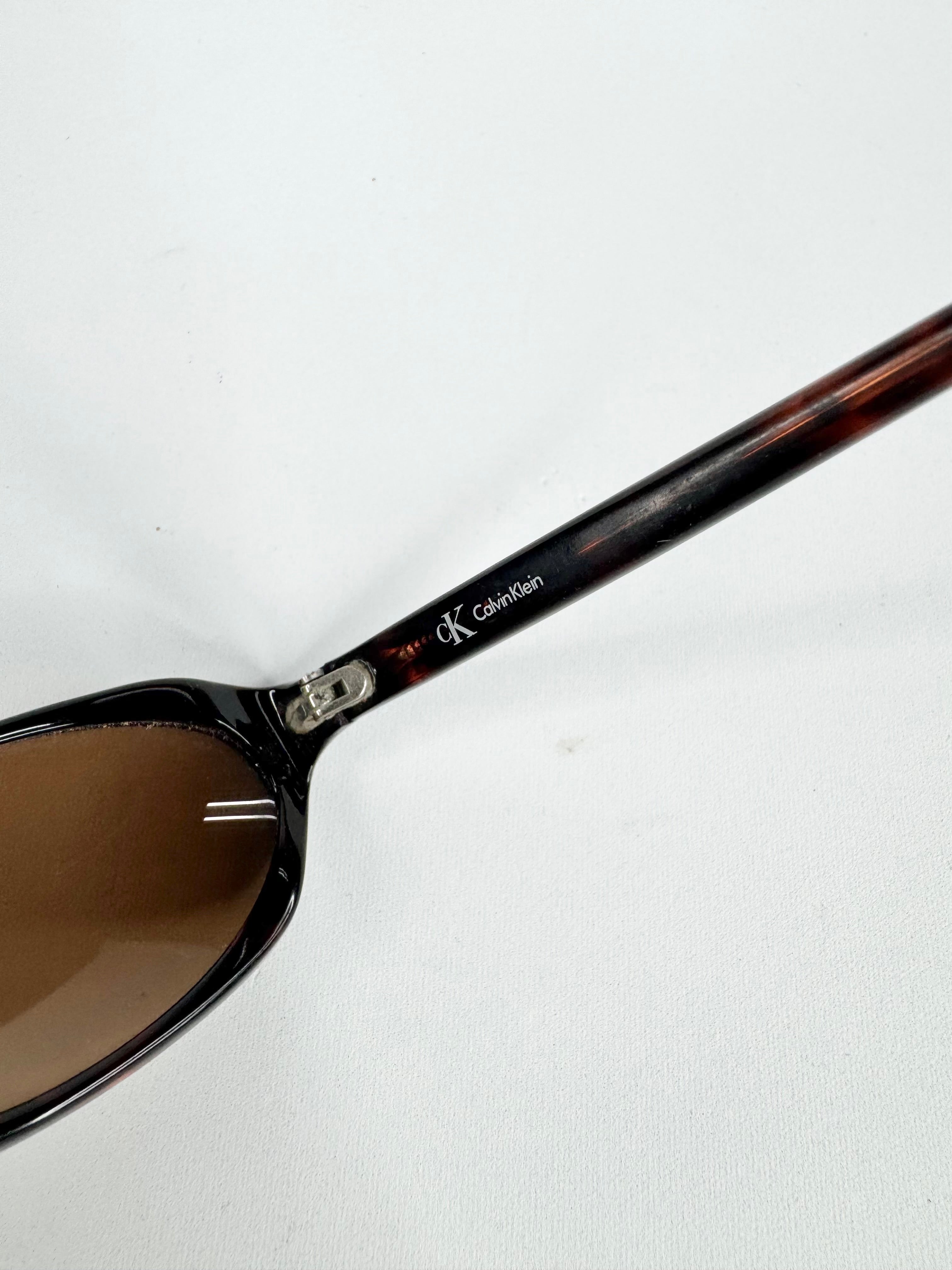 Vintage 90s Calvin Klein Tortoiseshell Sunglasses