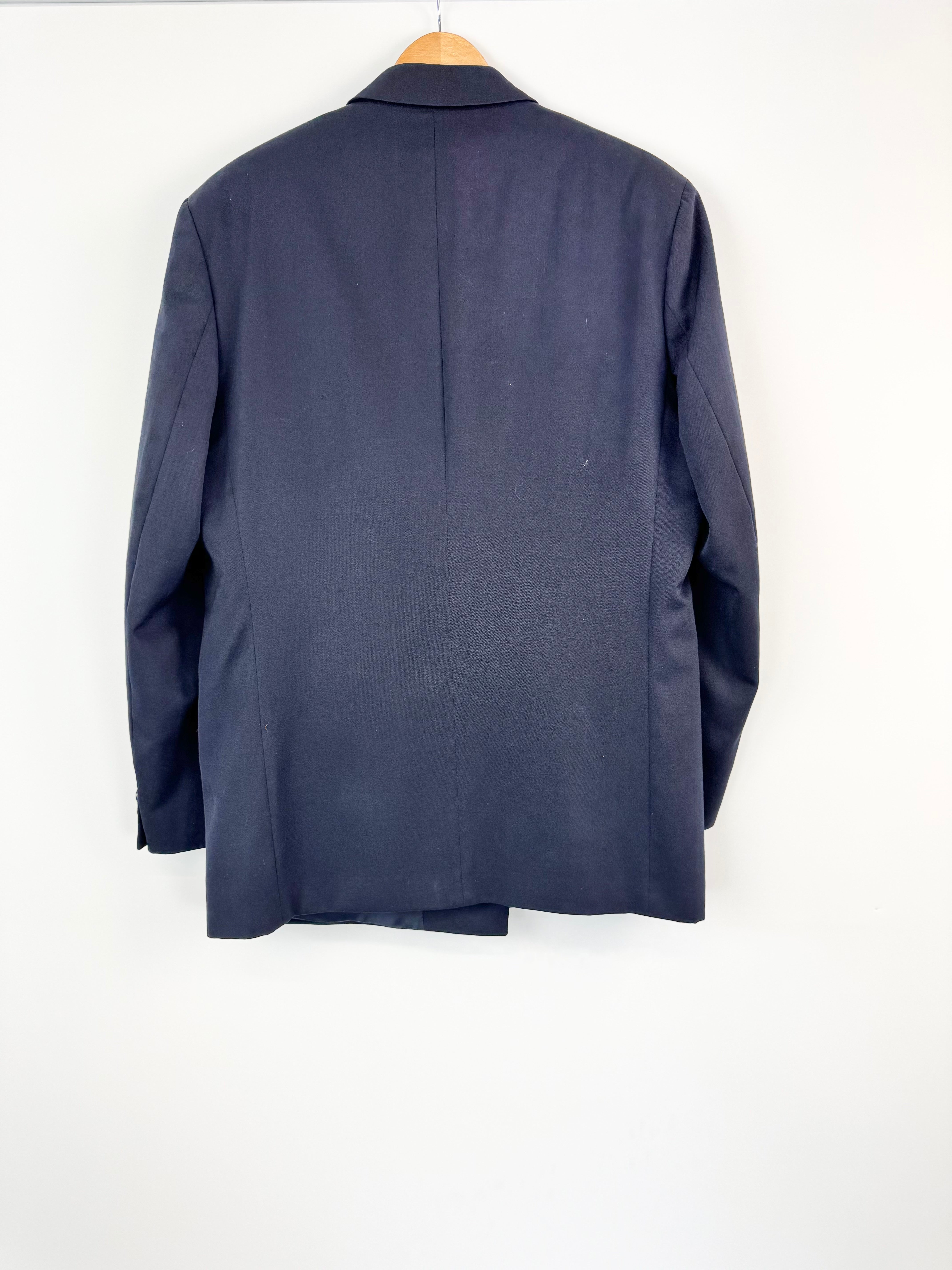 MFW HC Studio Dark Blue Wool Double Breasted 2 Pce Suit - 102/89