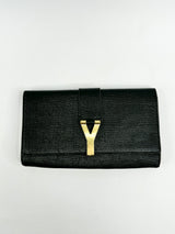 Vintage Yves Saint Laurent Black Chyc Clutch