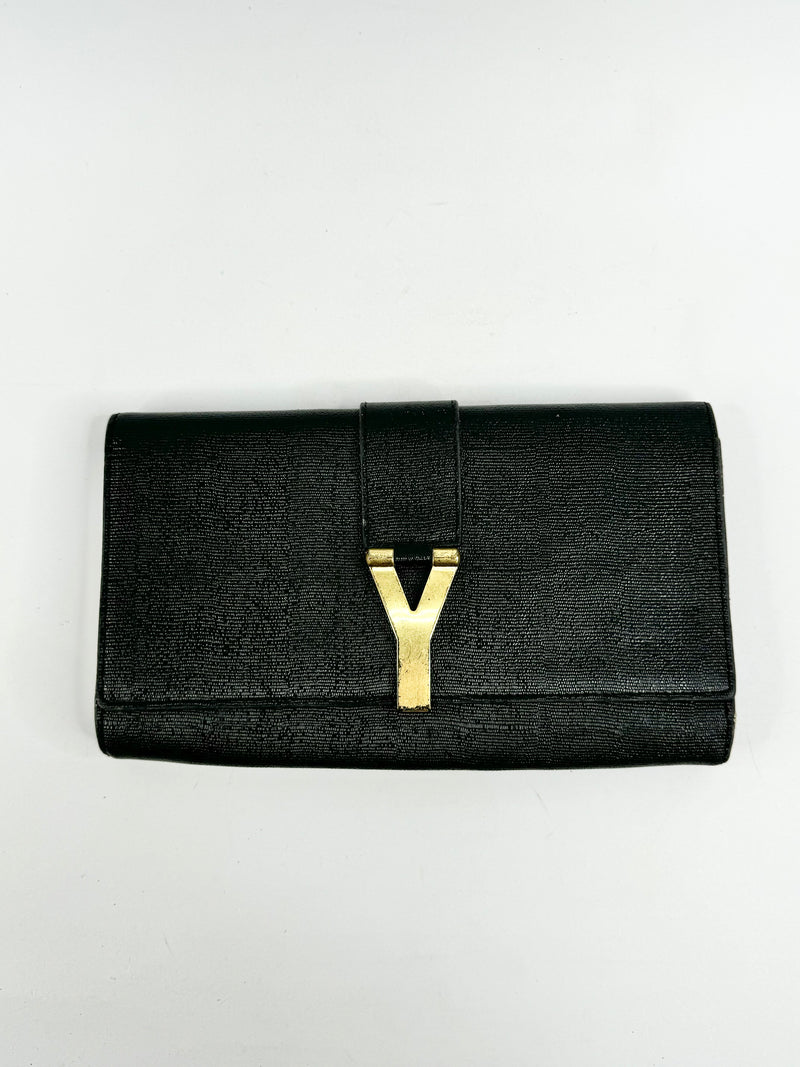Vintage Yves Saint Laurent Black Chyc Clutch