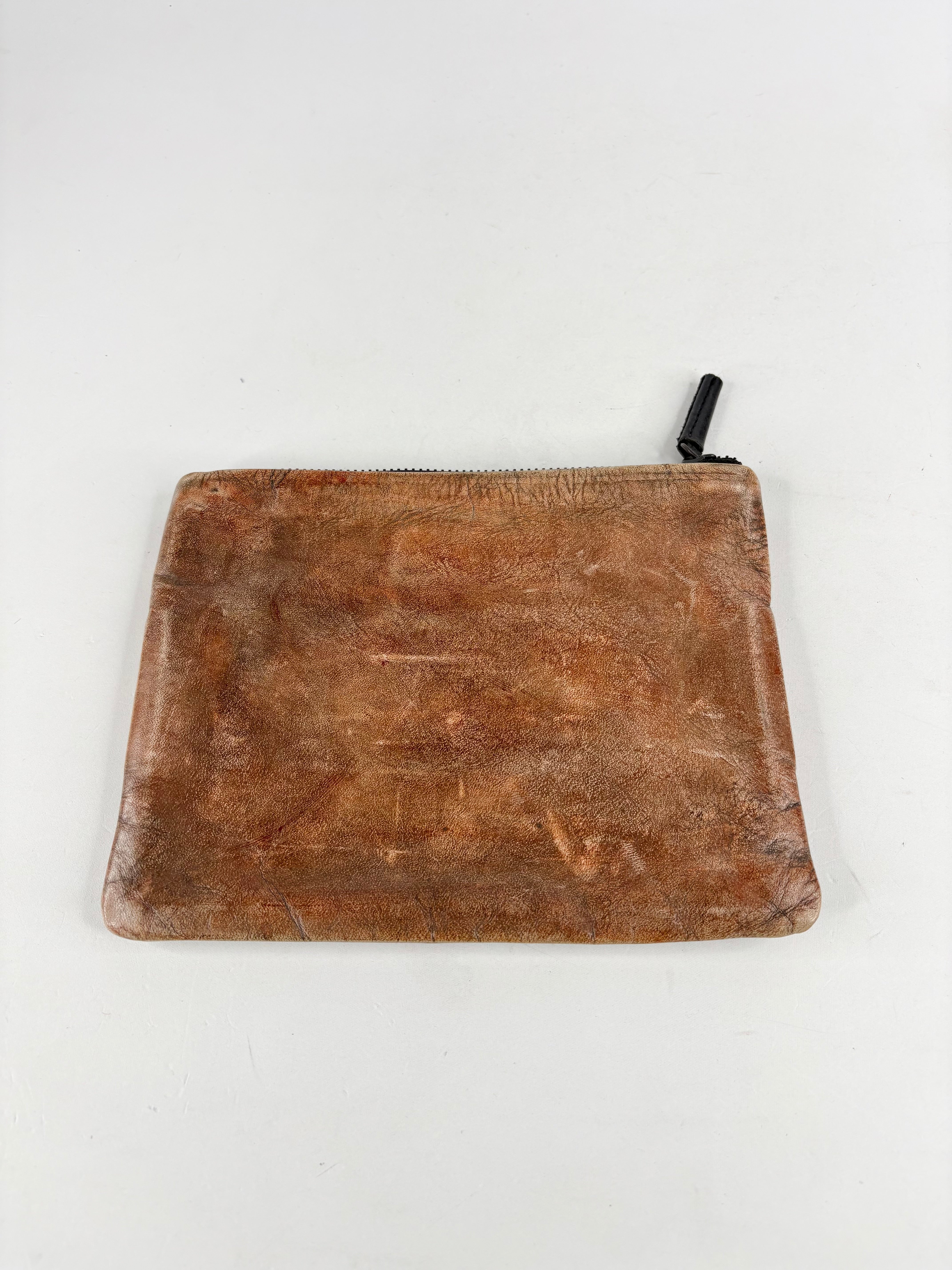 Alpha60 Washed Tan Leather Pouch