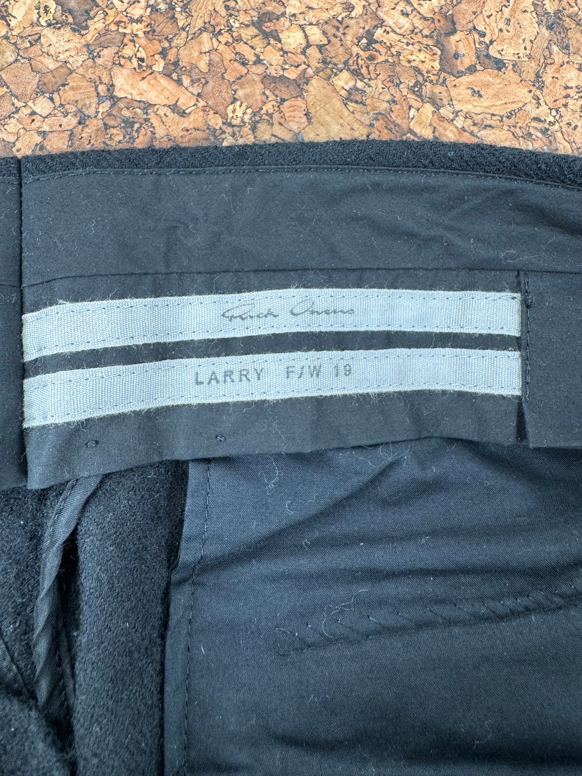 Rick Owens Season 19 Larry Black Wool Capris - AU10