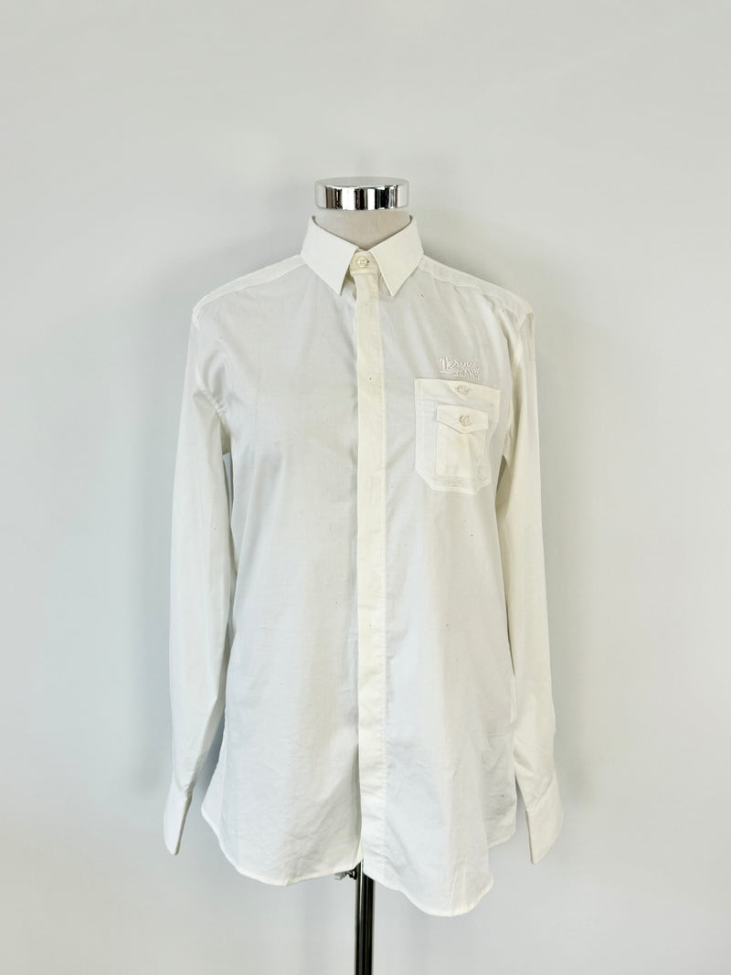 Versace Jeans 'Aviator Regular' White Shirt - 50