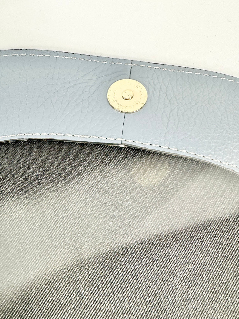 Caterina Lucchi Powder Blue Leather Cross Body Bag