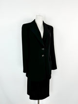 Vintage Louis Feraud Black Textured Blazer - AU10/12