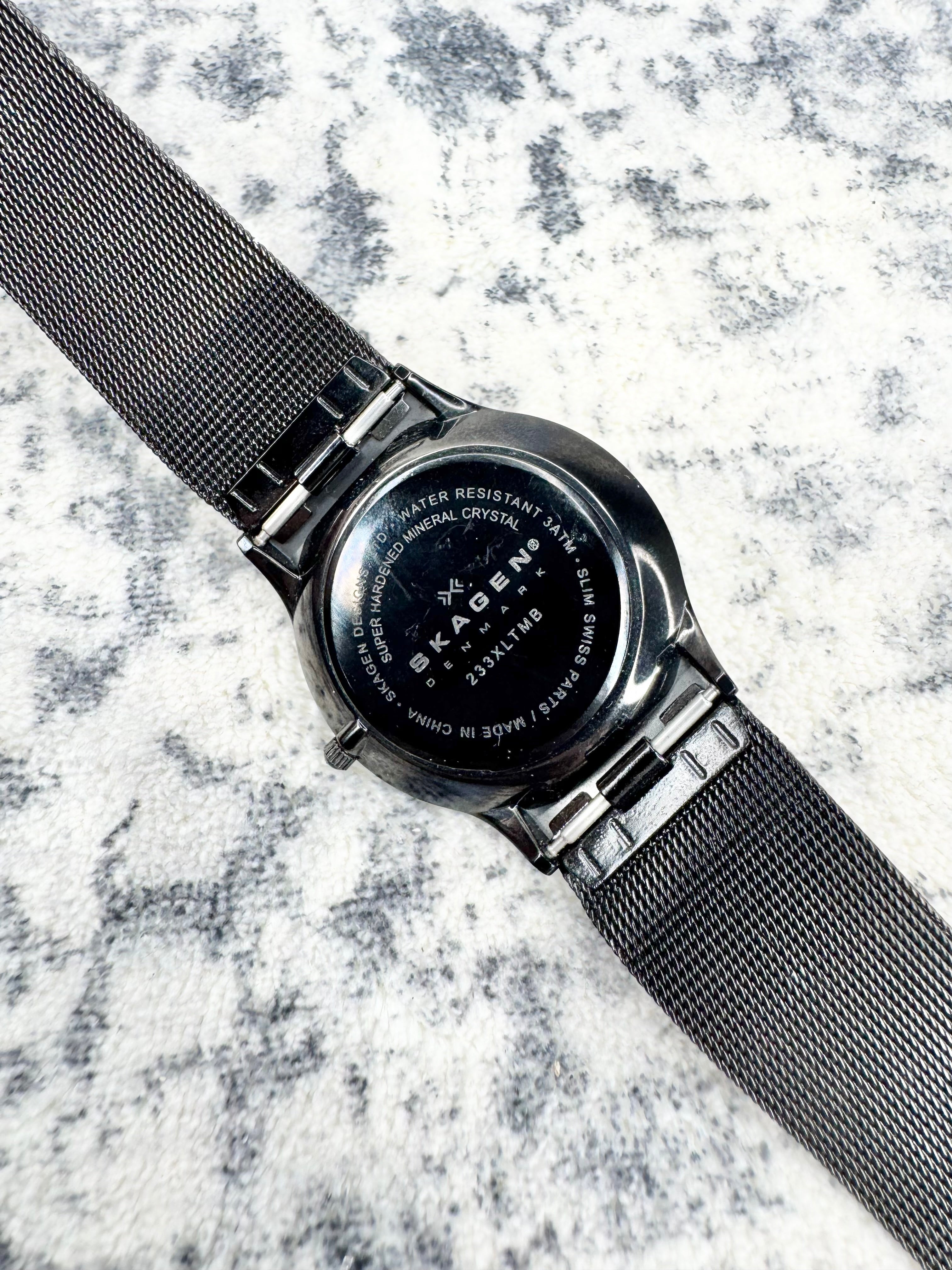 Skagen Titanium Matte Black Slim Watch