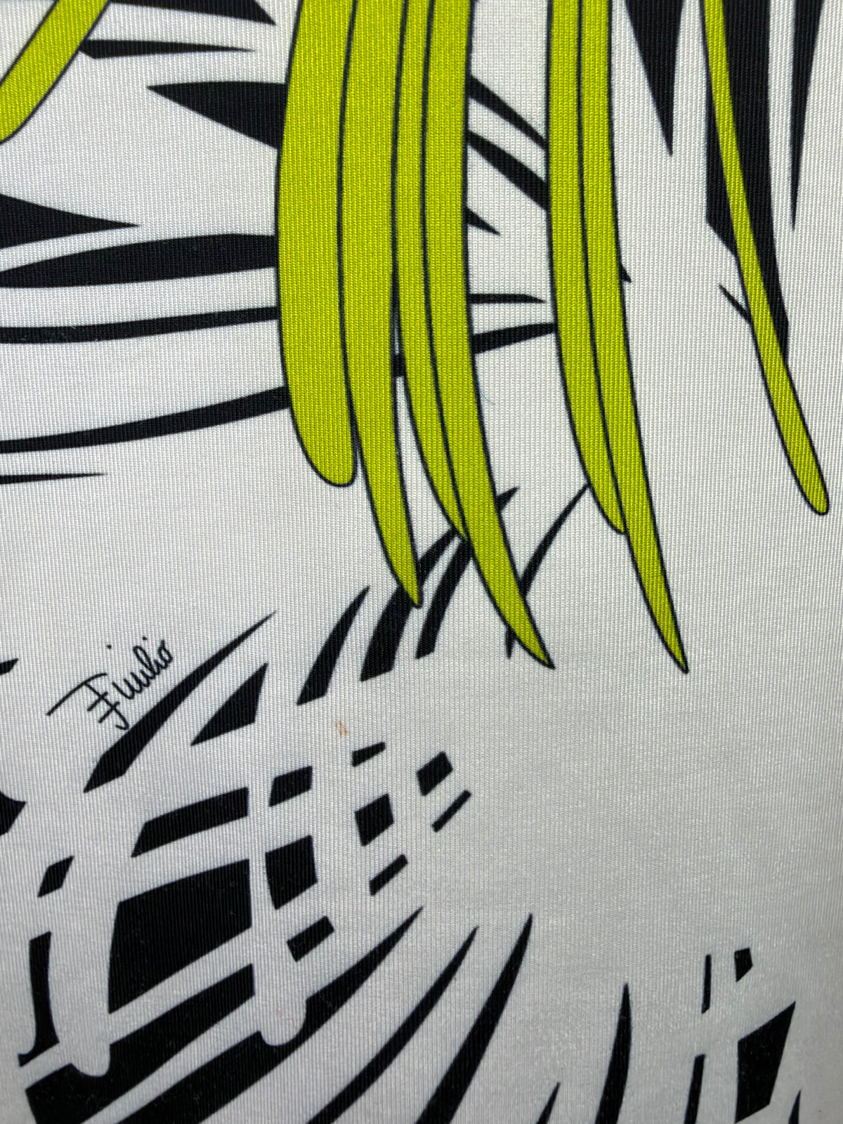 2000s Emilio Pucci Black, Lime Gren, White & Pink Floral Patterned Silk Jersey Dress - AU8/10