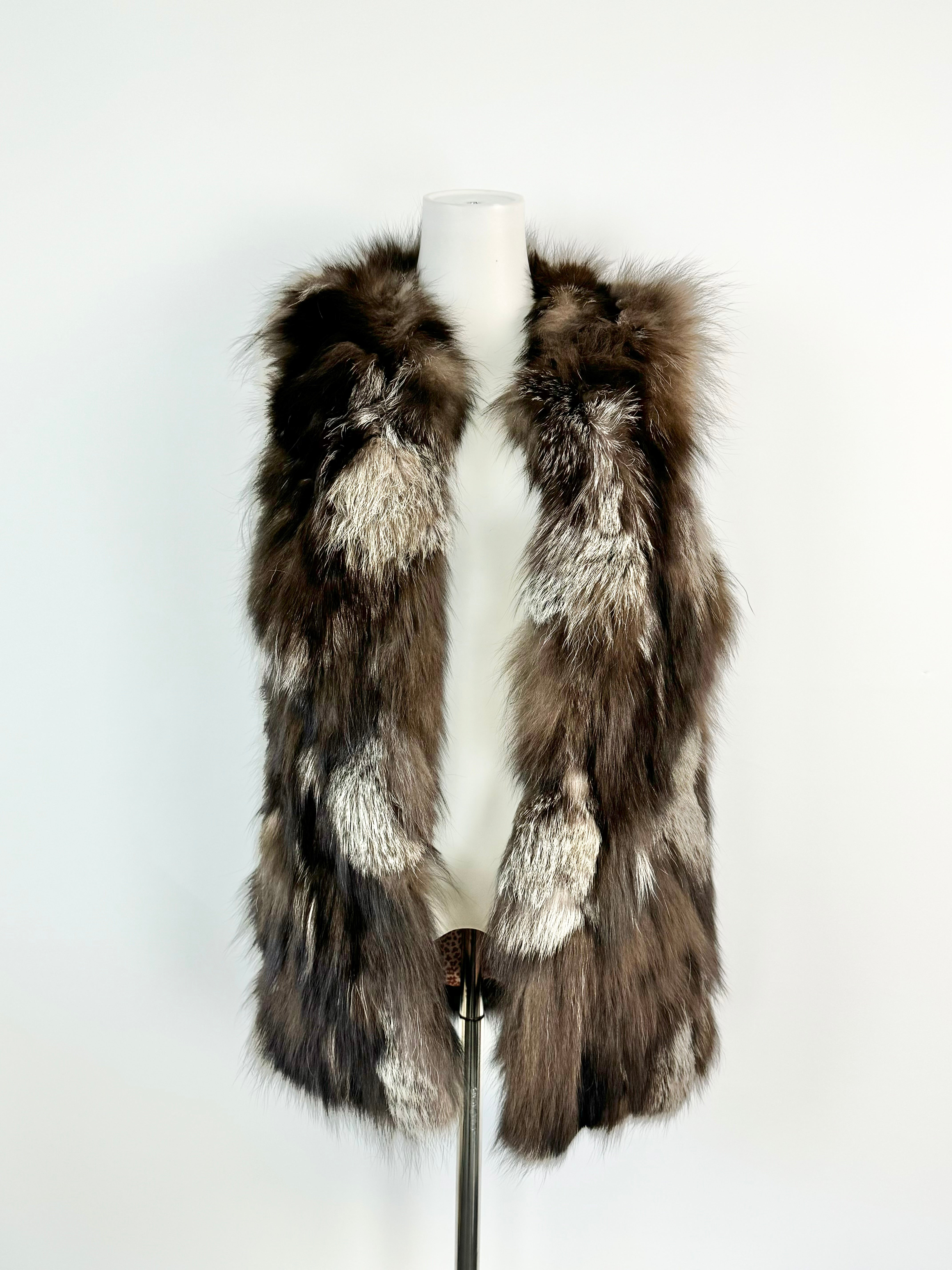 Nevenka Grey & Brown Vest - AU10