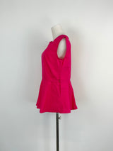 Sofie D'Hoore Raspberry 'Benedict' Peplum Top - AU10