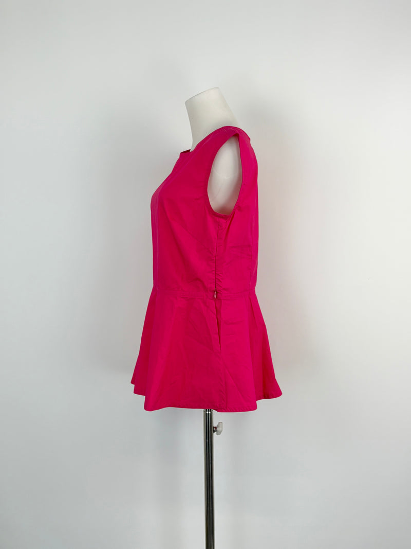 Sofie D'Hoore Raspberry 'Benedict' Peplum Top - AU10