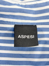 Aspesi Blue & White Stripe Long Sleeve Shirt - AU12