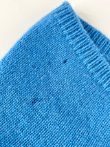 Hermès Azure Cashmere Knit Short Sleeve Sweater - AU6/8