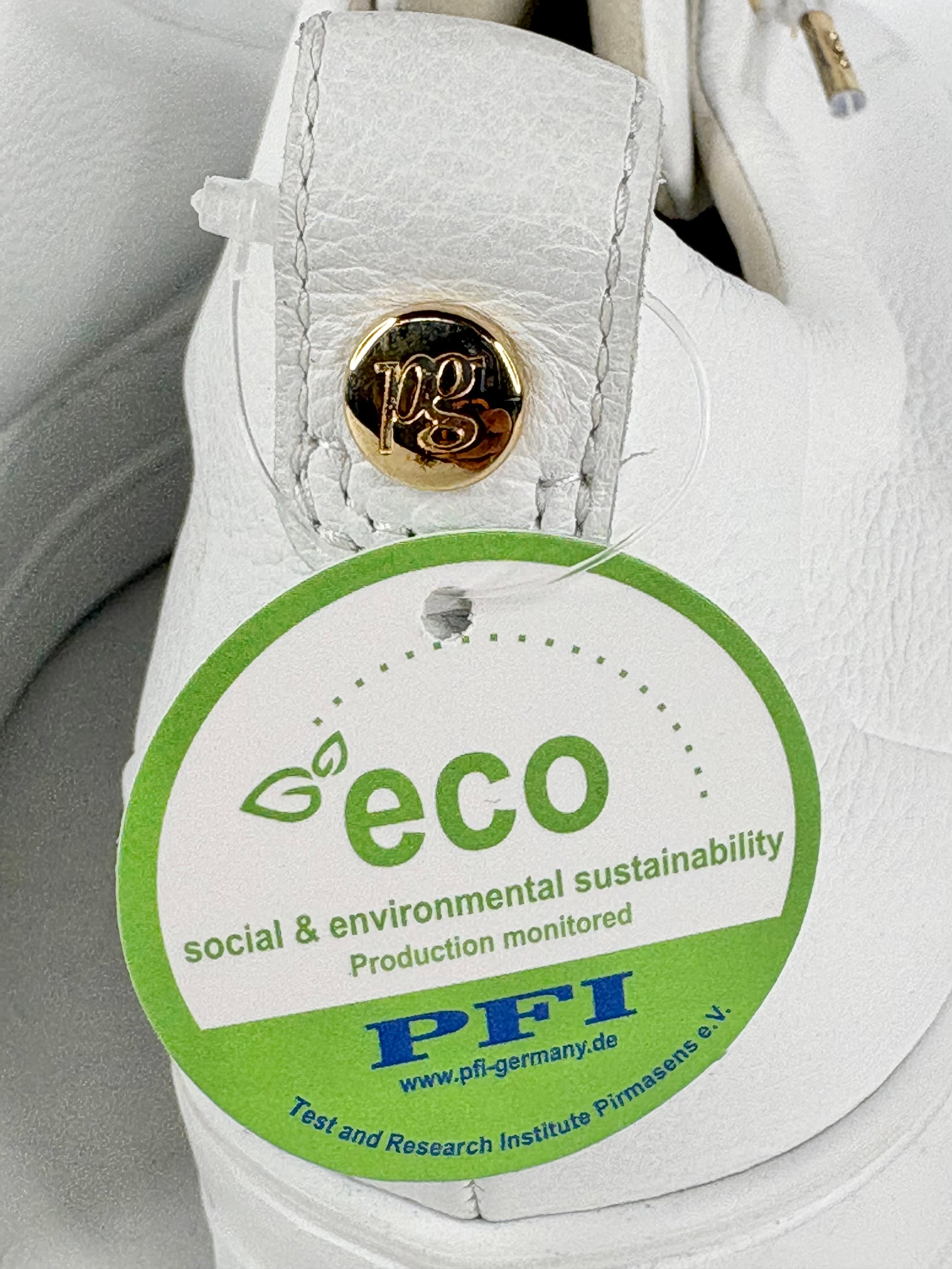 Paul Green White Leather 'Polten' Sneakers - EU43