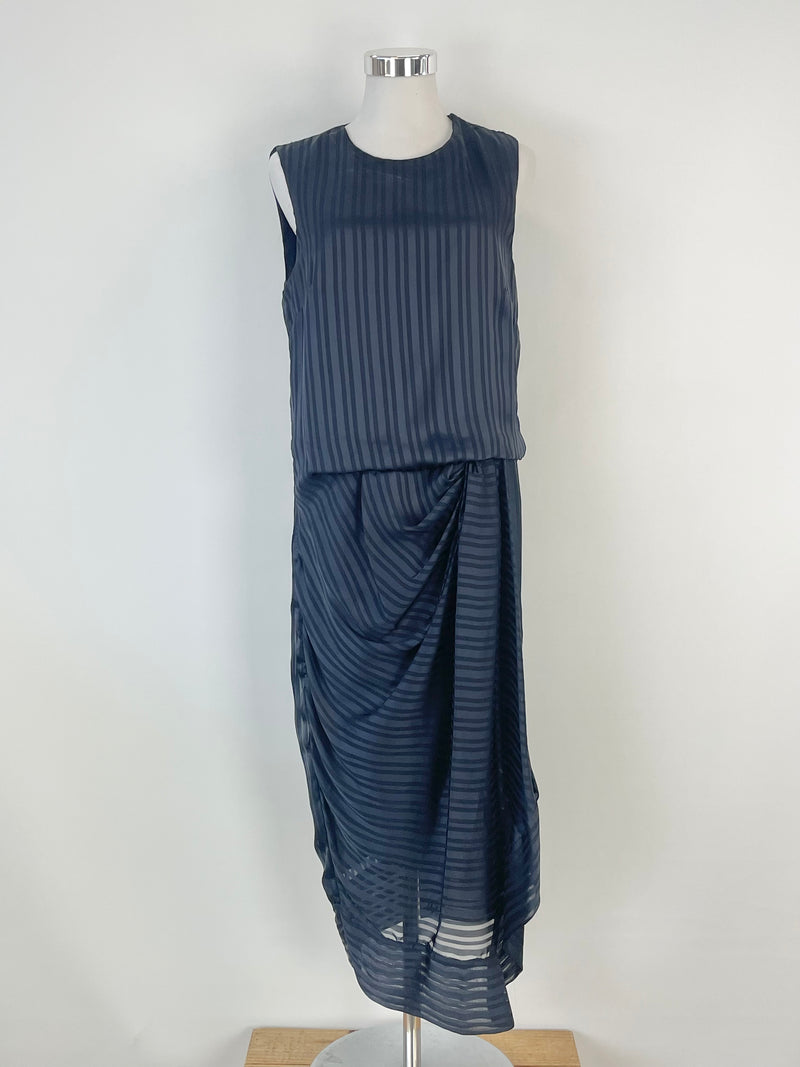 Zimmermann French Navy 'Tarot Stripe' Tunic Dress - AU8