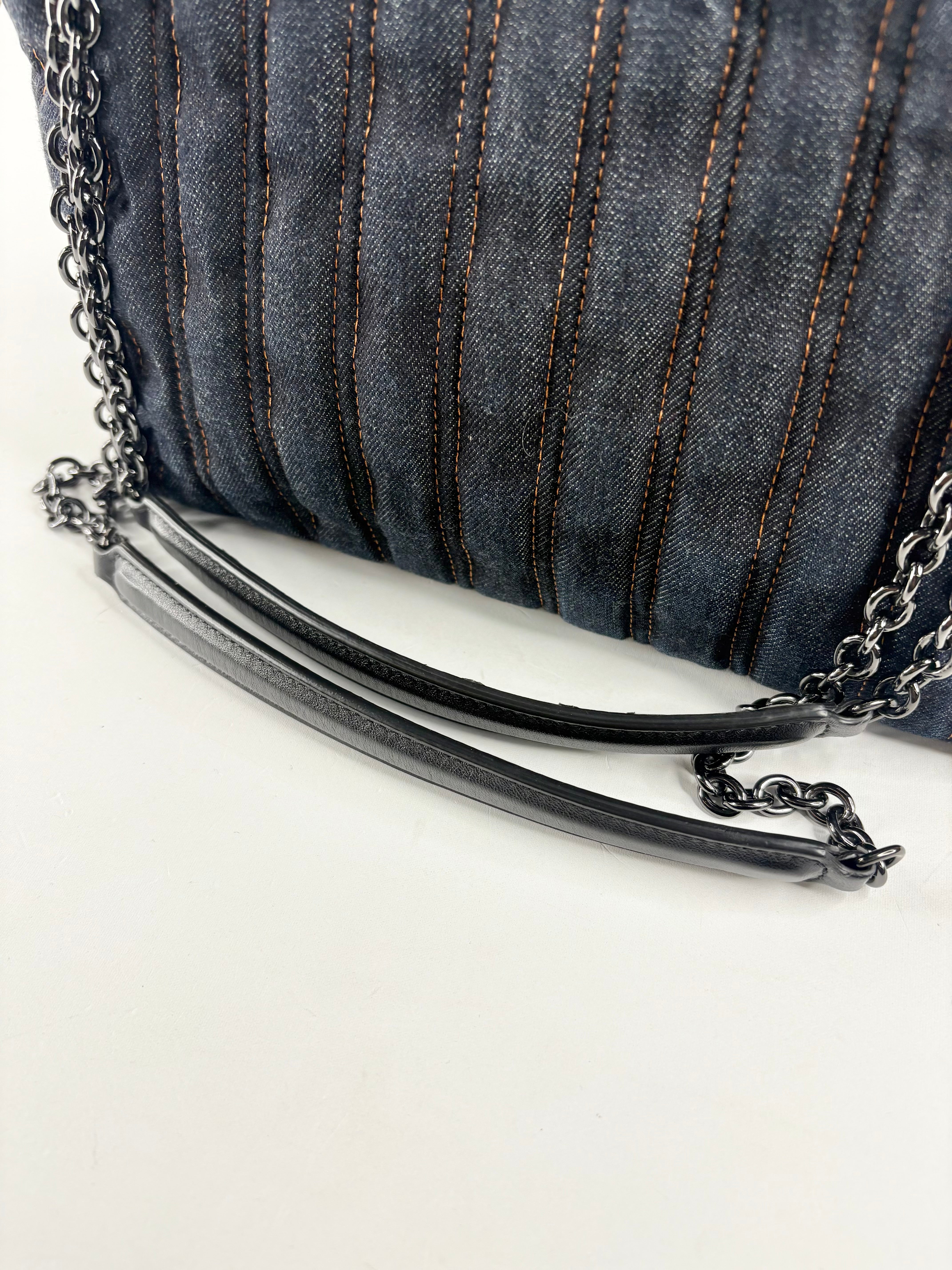 Longchamp Denim 'Brioche' Crossbody Bag