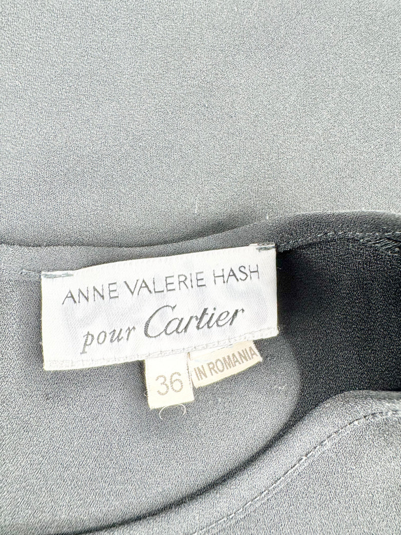 Vintage Anne Valerie Hash Pour Cartier Black Top - AU8
