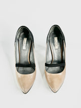 By Malene Birger Taupe & Black 'New Sexy' Pumps - EU39