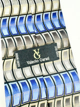 Valerio Garati Silk Blue & Grey Tie