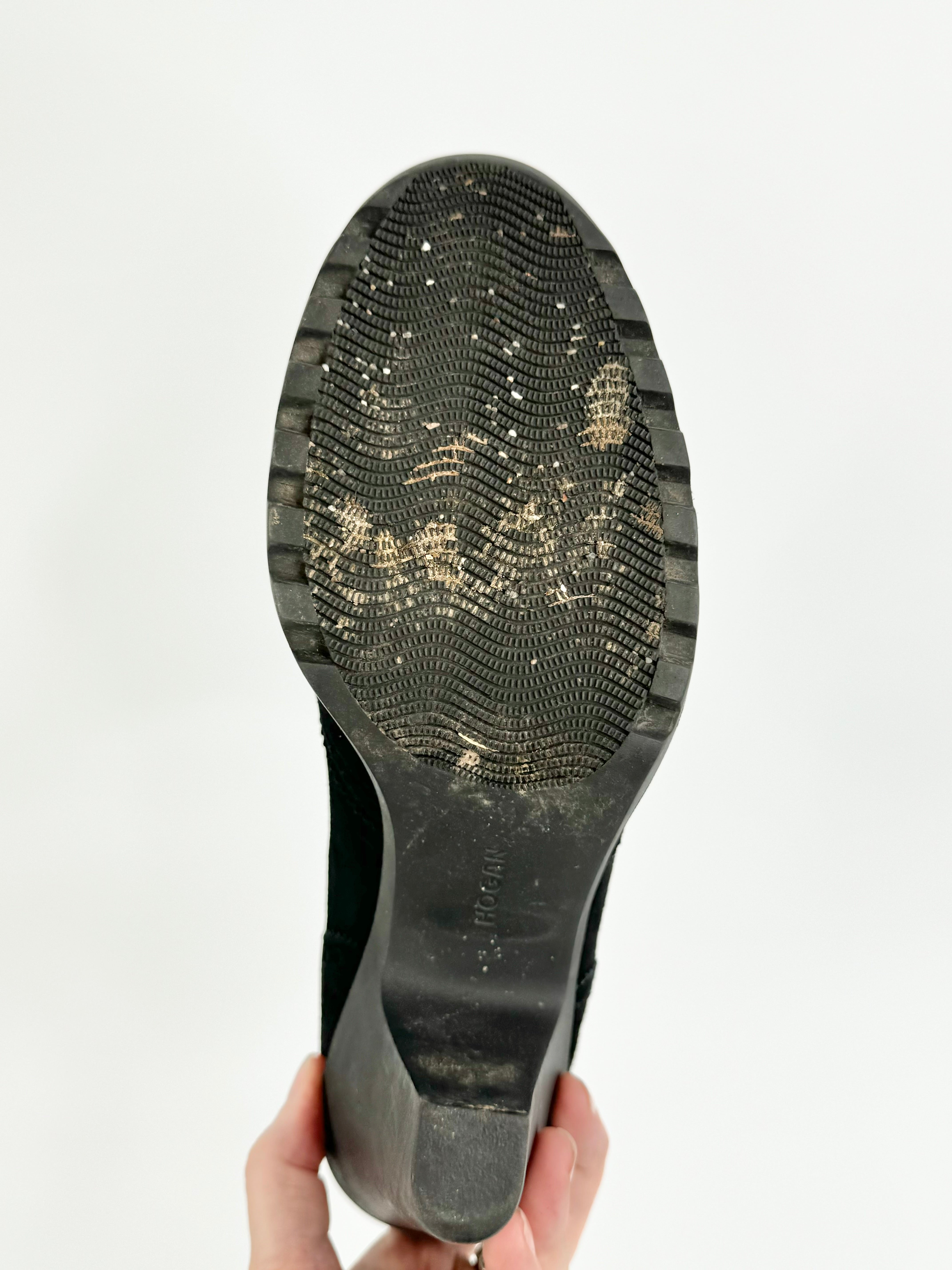 Karl Lagerfeld x Hogan Black Suede Ankle Boots - EU40