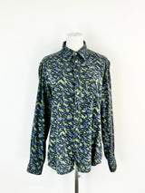 Paul Smith Green & Blue Patterned Shirt - S