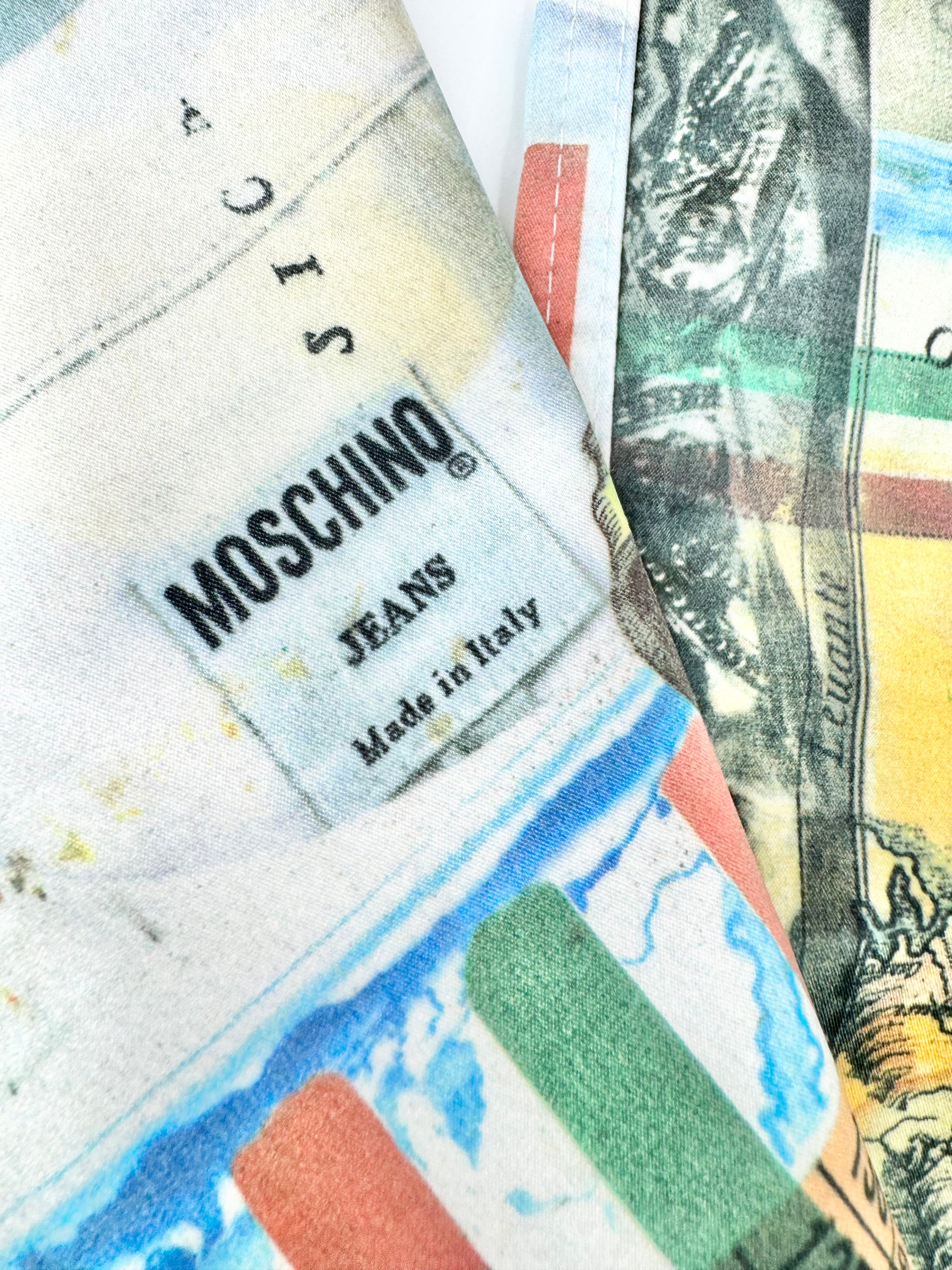 Vintage Moschino Graphic Print Pattern Jeans - 33