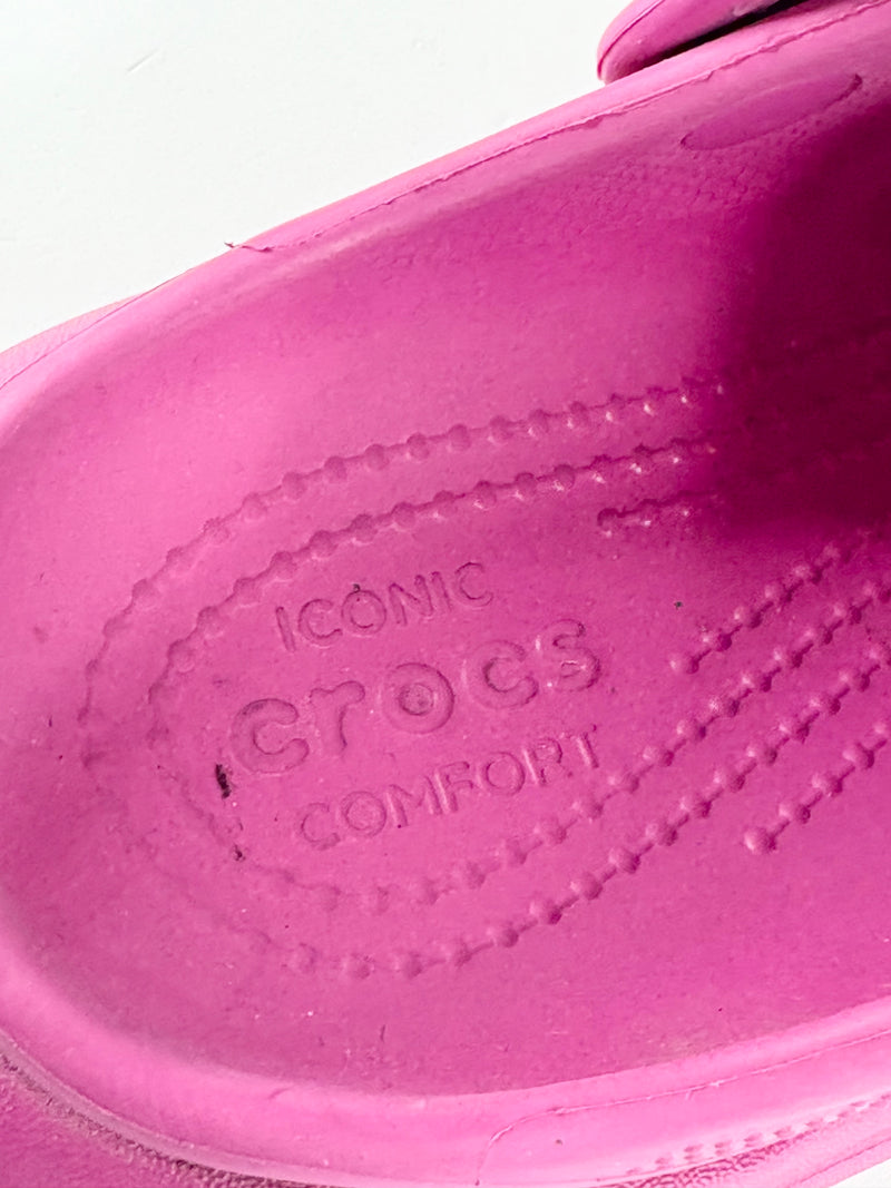 Crocs Magenta Platform Clogs - 10