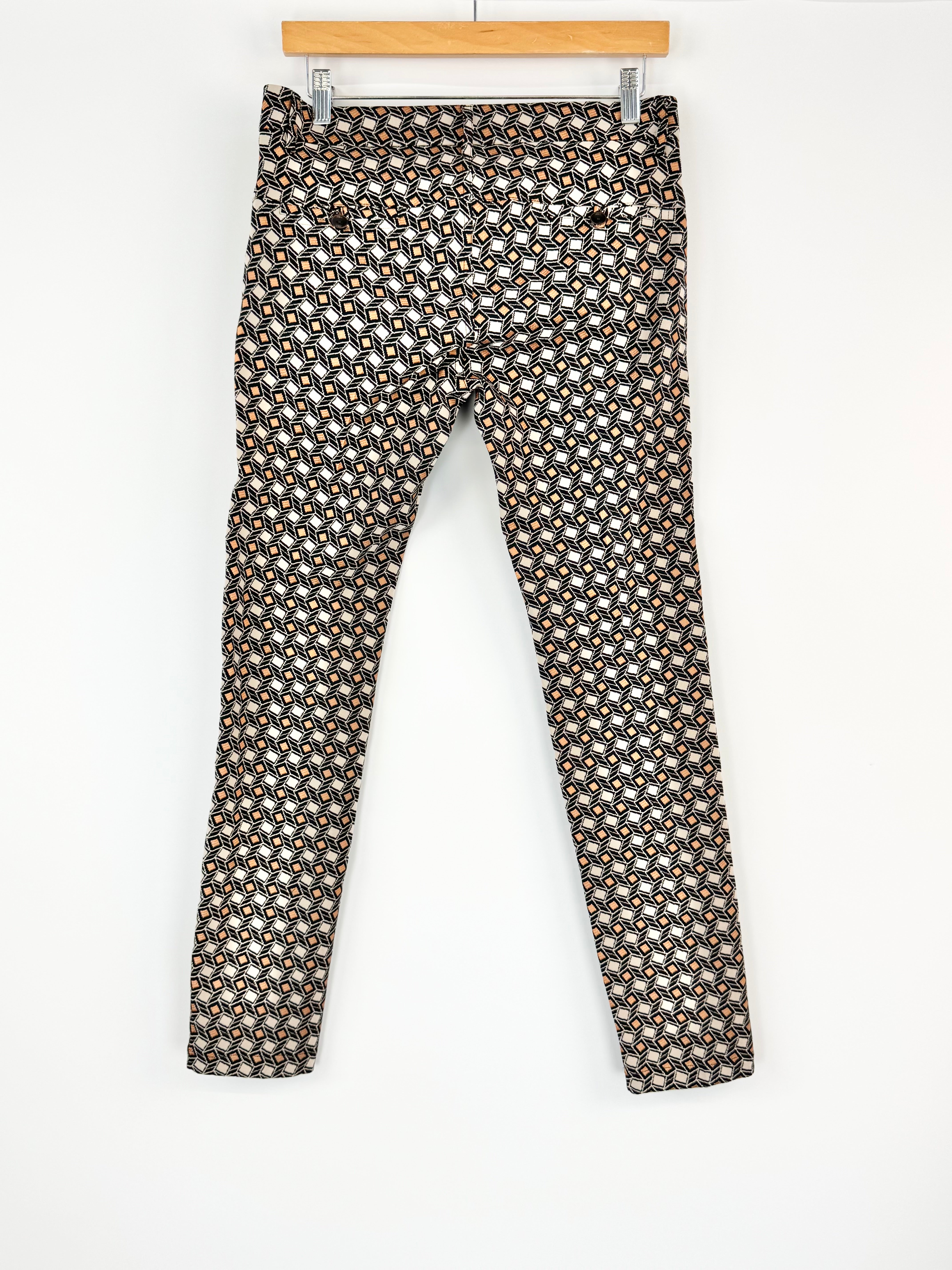 Alysi 'Camel Jacquard Pantalone' Chinos - AU10