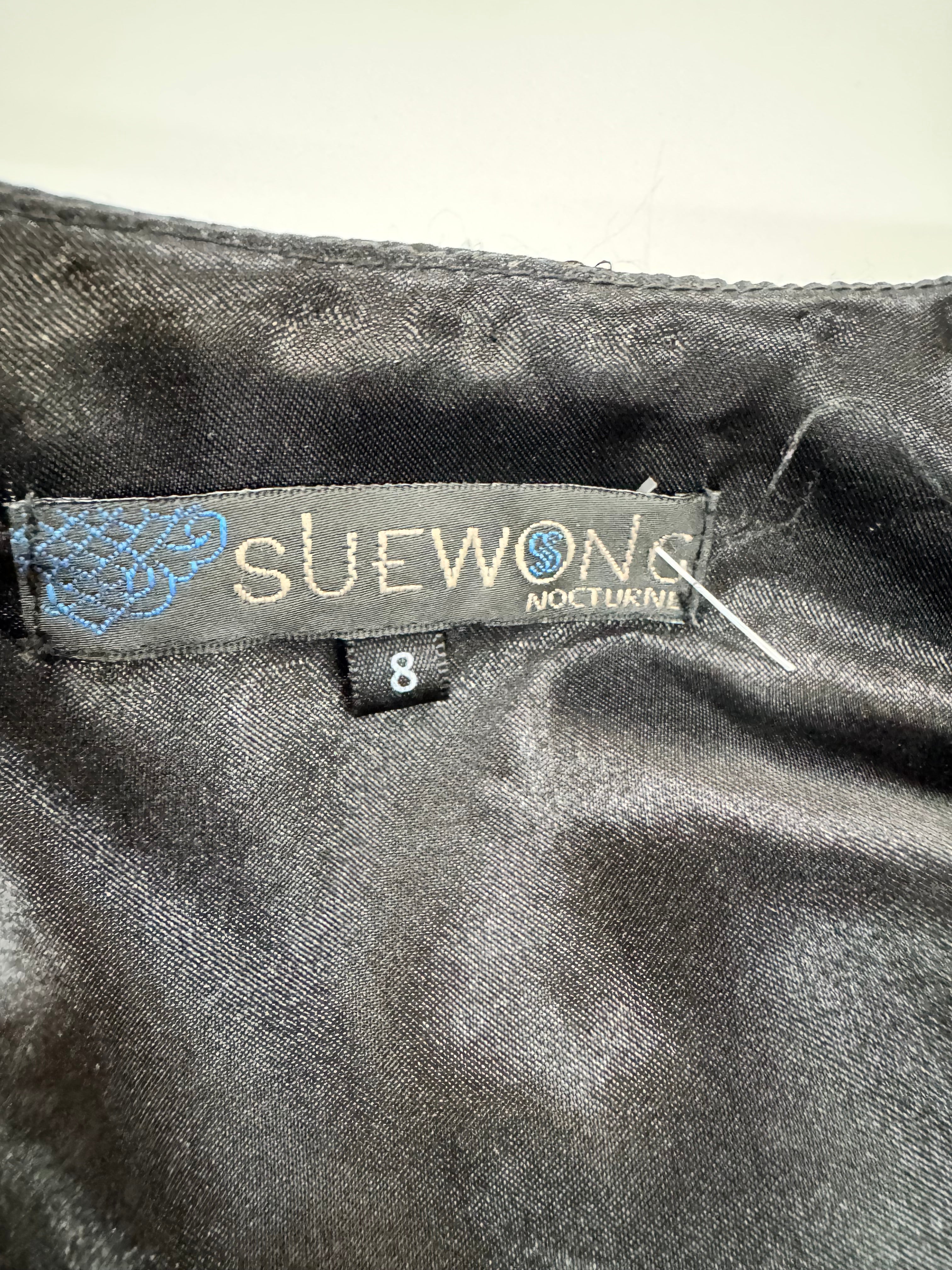 Sue Wong Nocturnal Bead & Lace Cropped Jacket - AU8/10