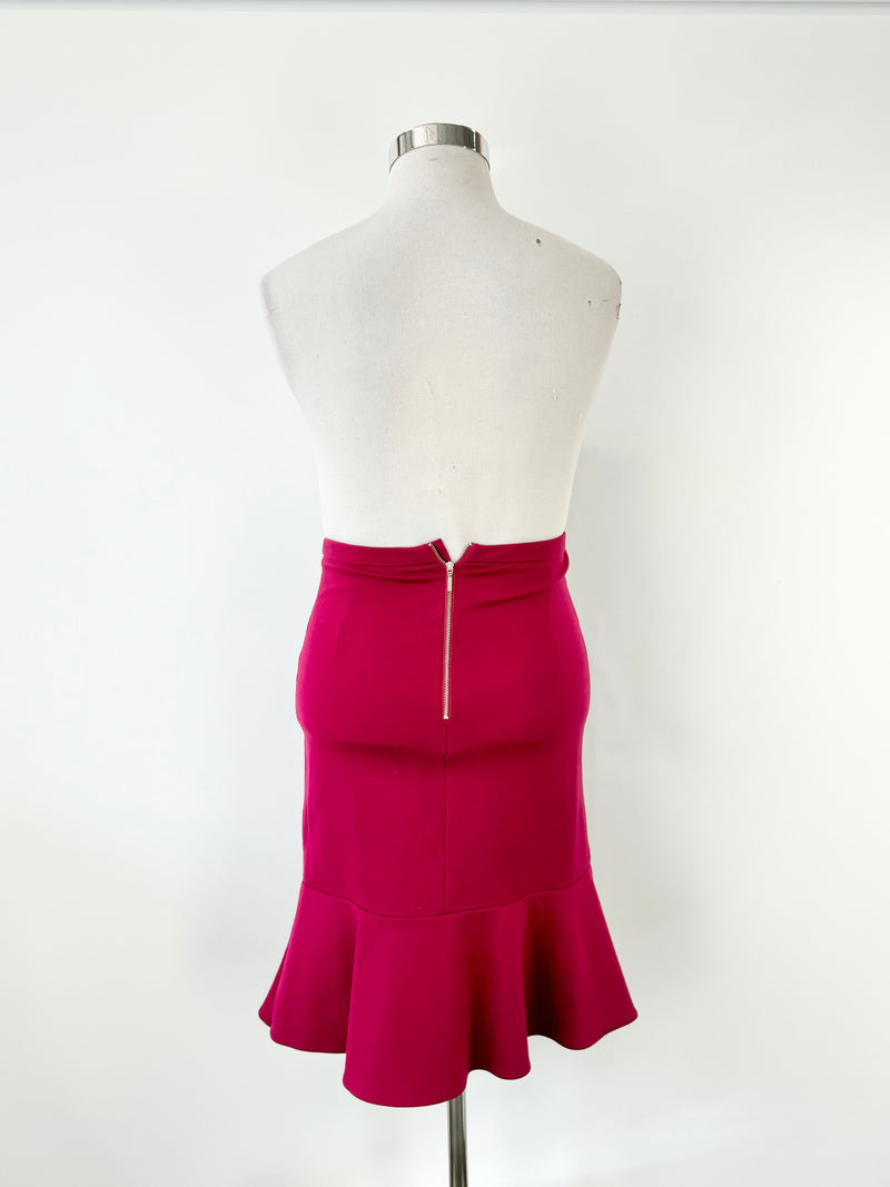 Alannah Hill Raspberry 'I Want You Skirt'  Pencil Skirt - AU12