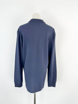 P.S Paul Smith Navy Long Sleeve Polo Top - M