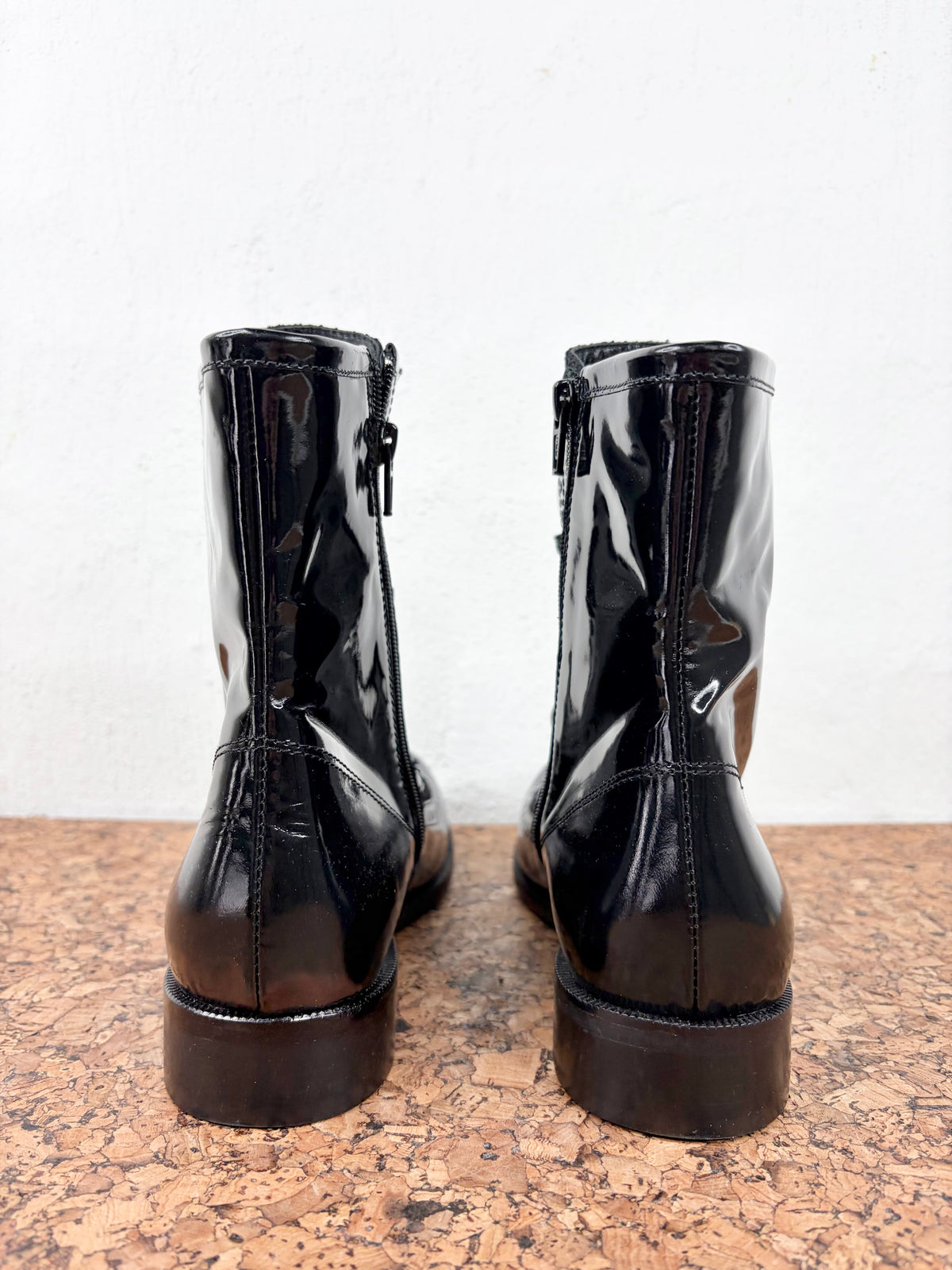 Maliparmi Black Leather & Fabric ‘Precious’ Jacquard Boots - EU41