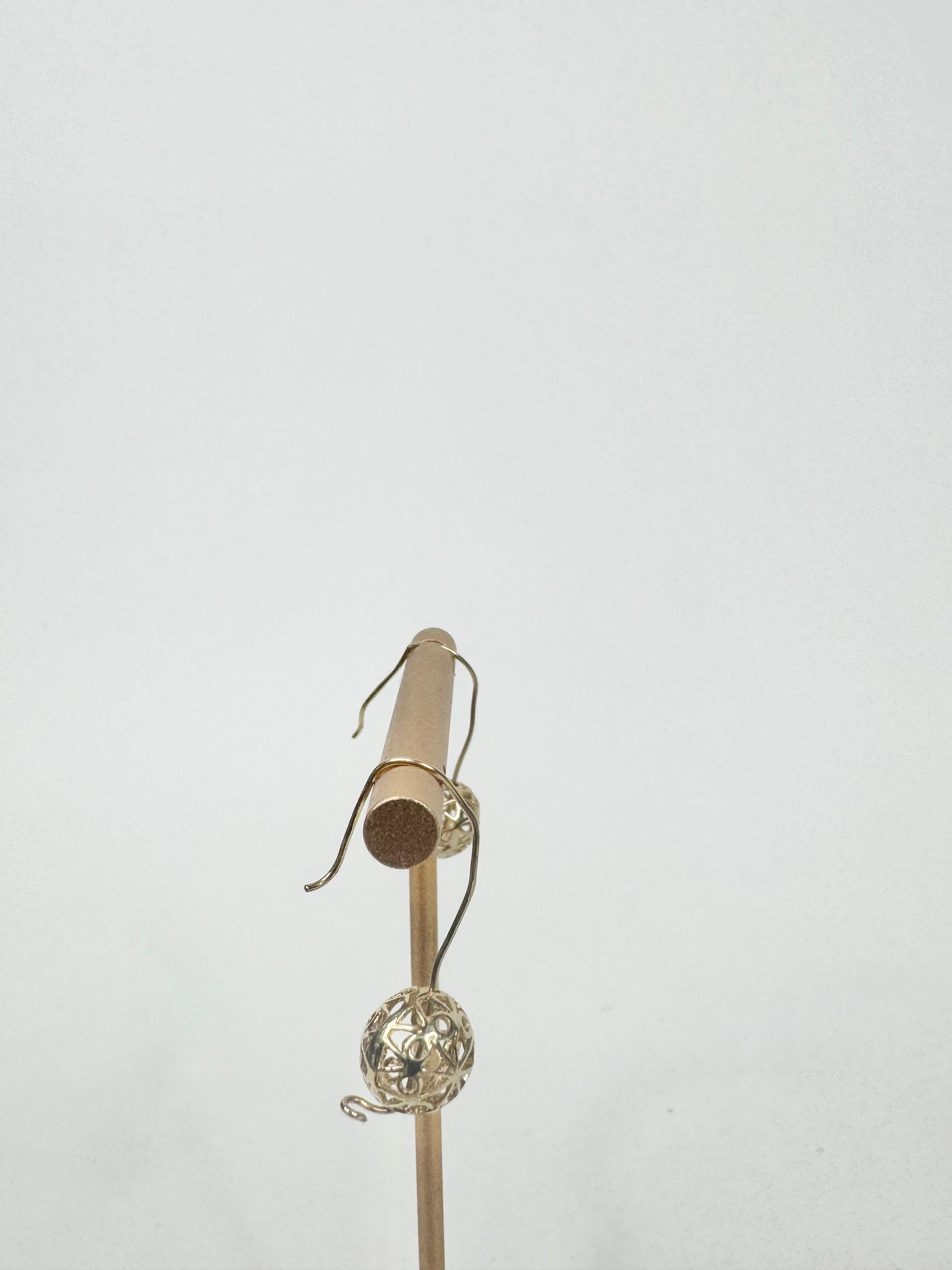 9ct Gold Filigree Ball Earrings