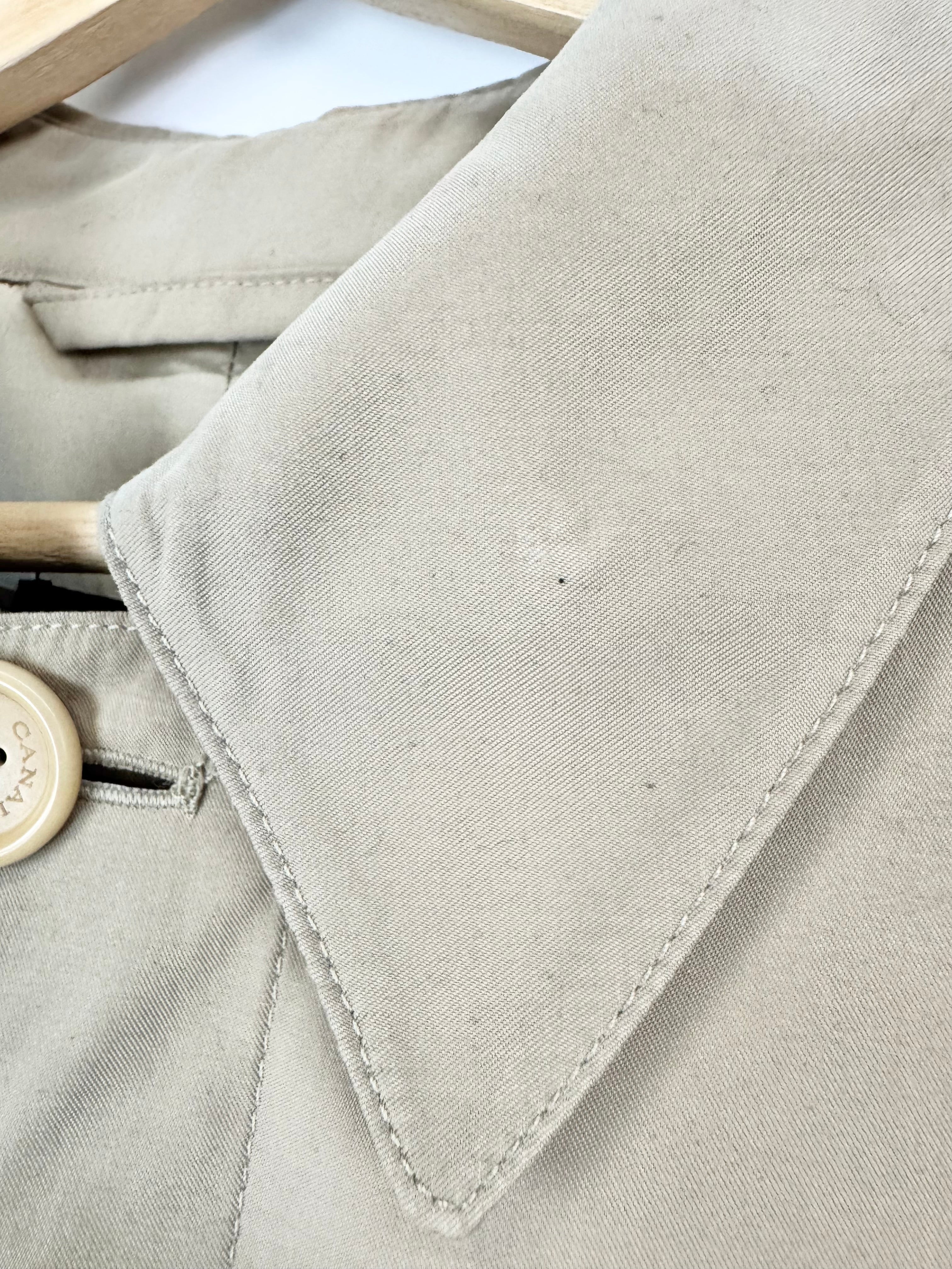 Canali Beige Trench Coat - 50
