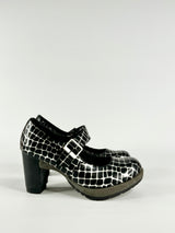 Dr Martens Black & Silver 'Marlena' Mary Janes - EU39