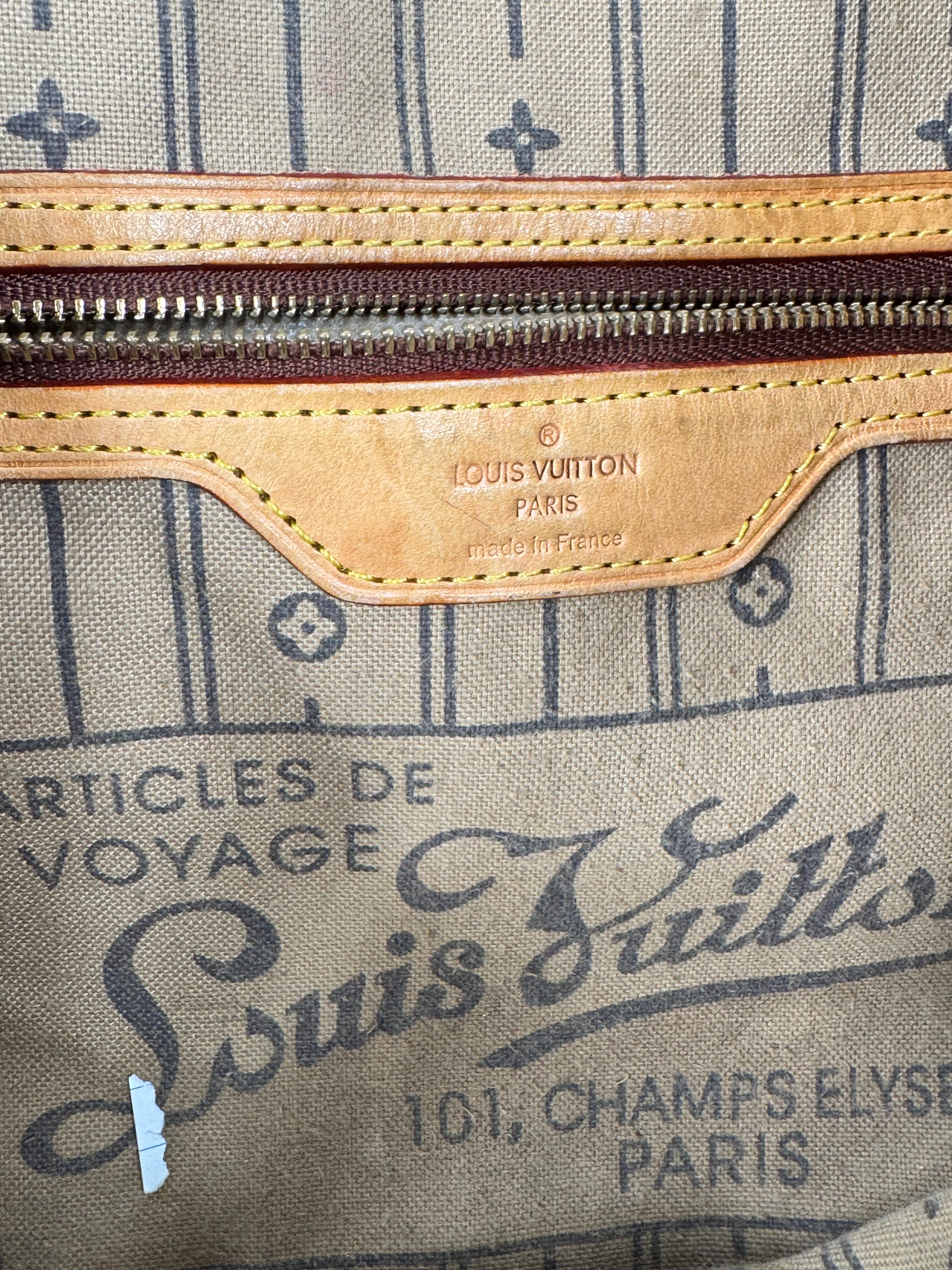 Louis Vuitton 2012 'Neverfull' Monogrammed Tote Bag