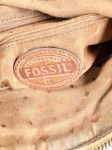 Fossil Woven Cross Body Bag