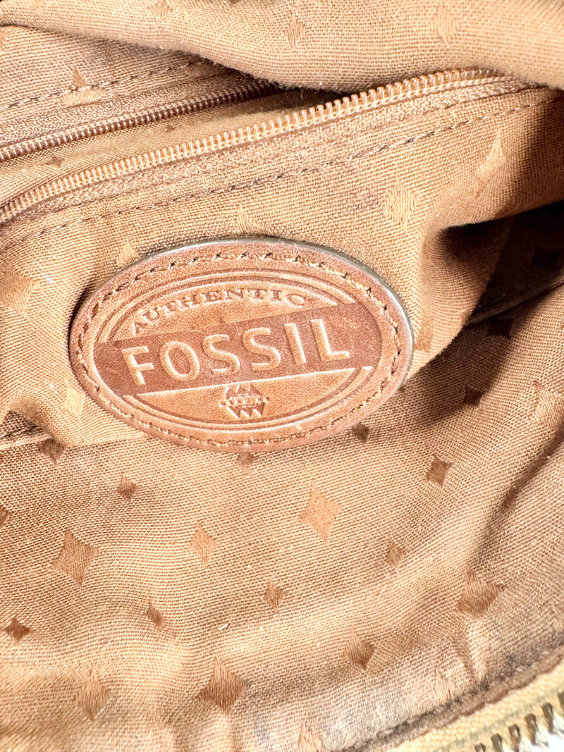 Fossil Woven Cross Body Bag