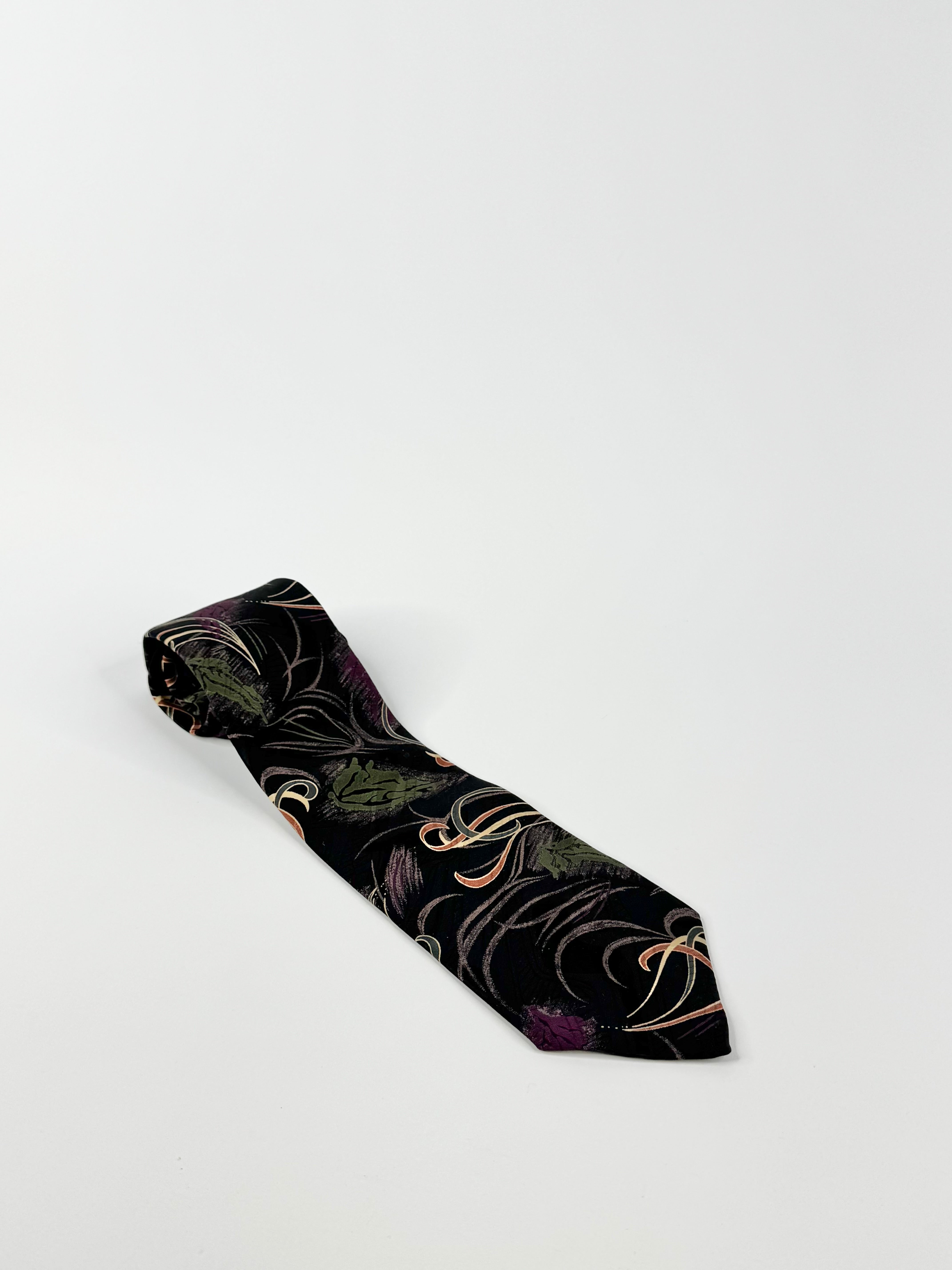 Christian Dior Monsieur Purple & Black Tie
