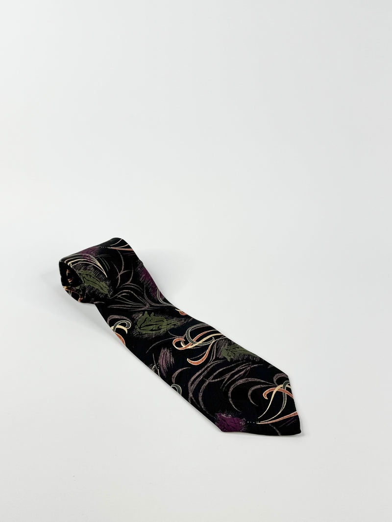 Christian Dior Monsieur Purple & Black Tie